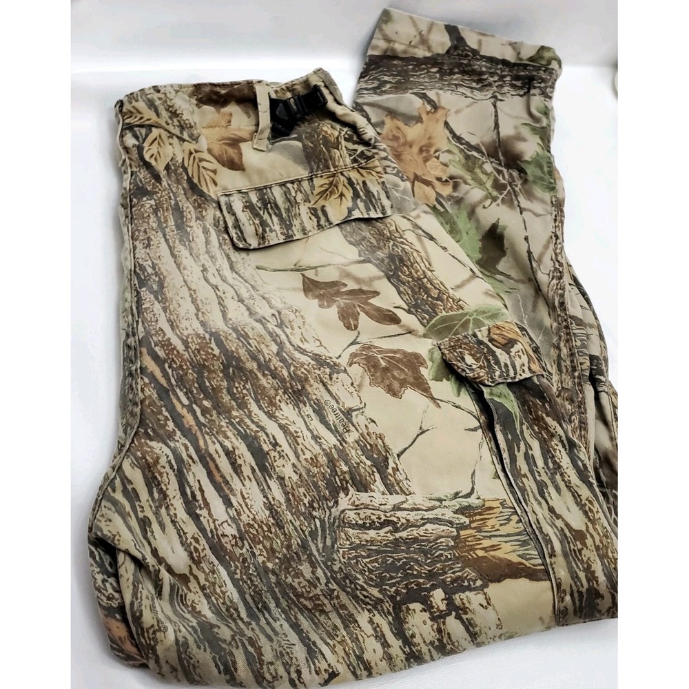 Vintage Rattler's Pants Mens XL Realtree Camo USA Hunting Cargo Outdoor 1998